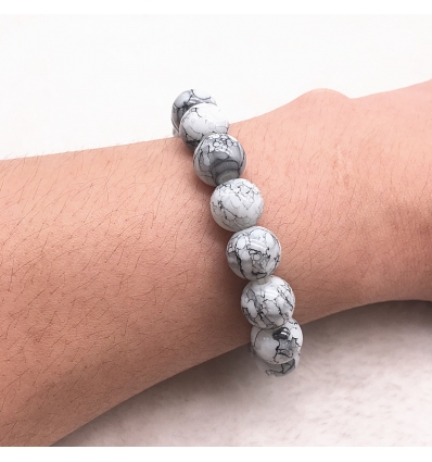 Bracelet style marbre - gris clair