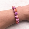 Bracelet style marbre - violet et orangé