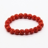 Bracelet style Shambala - rouge rubis