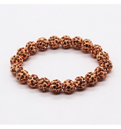 Bracelet style Shambala - champagne