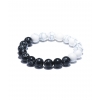 Bracelet Pierre Naturelle - noir et blanc