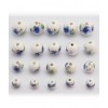 Perles Sydney - bleu et blanc - Bracelet sur mesure