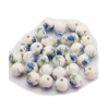 Perles Sydney - bleu et blanc - Bracelet sur mesure
